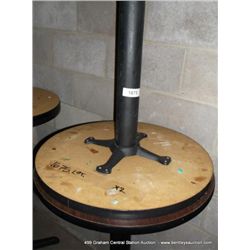 24" ROUND SINGLE PEDISTAL BAR TABLE 42" TALL 2X MONEY