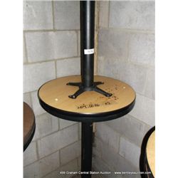 24" ROUND SINGLE PEDISTAL BAR TABLE 42" TALL 2X MONEY