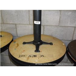 24" ROUND SINGLE PEDISTAL BAR TABLE 42" TALL 2X MONEY