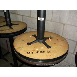 24" ROUND SINGLE PEDISTAL BAR TABLE 42" TALL 2X MONEY