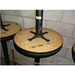 24" ROUND SINGLE PEDISTAL BAR TABLE 42" TALL 2X MONEY