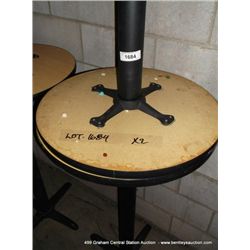 24" ROUND SINGLE PEDISTAL BAR TABLE 42" TALL 2X MONEY