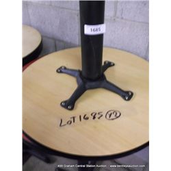 24" ROUND SINGLE PEDISTAL BAR TABLE 42" TALL 2X MONEY