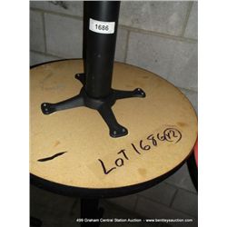 24" ROUND SINGLE PEDISTAL BAR TABLE 42" TALL 2X MONEY