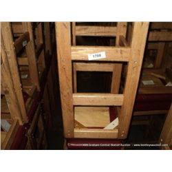 US WOOD RED TOPPED CUSHION BAR STOOL 29" 2X MONEY