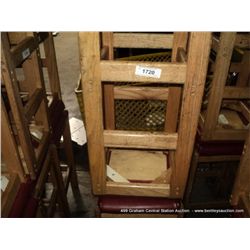 US WOOD RED TOPPED CUSHION BAR STOOL 29" 2X MONEY