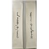 Image 3 : Pair of Chinese Calligraphy Signed Puyi 1906-1967