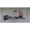 Image 1 : Chinese Painting on Paper Fan Zeng b. 1938