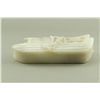 Image 3 : Very Fine Chinese Hetian White Jade Carved Boat