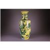 Image 2 : Chinese Republic Yellow Rouleaux Vase Kangxi