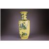Image 3 : Chinese Republic Yellow Rouleaux Vase Kangxi