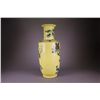 Image 4 : Chinese Republic Yellow Rouleaux Vase Kangxi