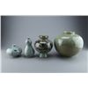 Image 1 : 4 Pieces of Korean Celadon Porcelain Vases