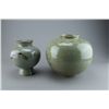 Image 3 : 4 Pieces of Korean Celadon Porcelain Vases