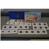Image 1 : Selection of collectible currency and coins including foreign bills, Canadian Oil Sands token, Ameri