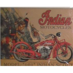 Indian Motorcycle tin sign