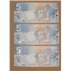 Image 1 : 3 Canada 5$ notes