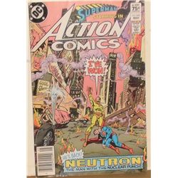 Superman with "He's Back! Neutron the Man with the Nuclear Punch" !!!