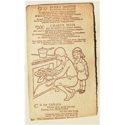 Canadian Shredded Wheat Co. Ltd Niagara Falls, Ontario, Canada old card