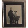 Image 1 : Antique photo child with dog with teddy bear