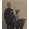 Image 2 : Antique photo child with dog with teddy bear