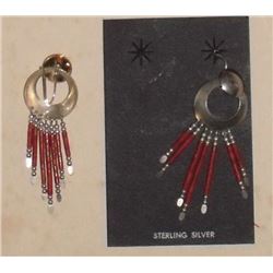 sterling silver beads earrings
