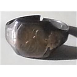 old rign 10 kt gold design on sterling