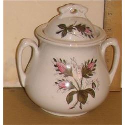 3 roses buds sugar bowl