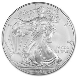 2008 1 oz Silver American Eagle BU