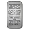 Image 1 : 1 oz Johnson Matthey Silver Bar (New-JM Logo Reverse) .999 Fine
