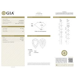 GIA/Pear shape/F/SI2/1.01