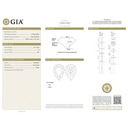 GIA/Pear shape/D/SI1/1.01