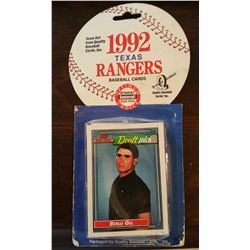 1992 Texas Rangers Team Set Baseball Cards