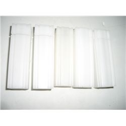 5 TOTAL NICKEL HARD CASE CONTAINERS LOT WITH LIDS!! CONTAINERS CAME OUT OF SAFE!!