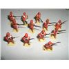 Image 1 : VINTAGE TOY SOLDIERS 12 TOTAL AFRICAN SOLDIERS *HAND PAINTED & PLASTIC*!! TOY SOLDIERS CAME OUT OF E