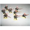 Image 1 : VINTAGE TOY SOLDIERS 8 TOTAL AFRICAN SOLDIERS *HAND PAINTED & PLASTIC*!! TOY SOLDIERS CAME OUT OF ES