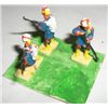 Image 1 : VINTAGE TOY SOLDIERS 3 TOTAL SOLDIERS *HAND PAINTED & PLASTIC* THEY ARE GLUED TO CARD!!