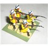Image 1 : VINTAGE TOY SOLDIERS 5 TOTAL SOLDIERS *HAND PAINTED & PLASTIC* THEY ARE GLUED TO CARD!!