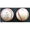 Image 6 : 2 - Unidentified AUTOGRAPHED BASEBALL's - 21 SIGNATURES  &  6 - SIGNATURES