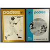 Image 1 : AUTOGRAPHED SOUVENIR PROGRAMS 2 PADRES vs REDS 1970 & 1971 SINDER, BENCH, ROSE +
