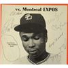 Image 2 : AUTOGRAPHED SOUVENIR PROGRAMS ( 3 ) PADRES vs EXPOS/ BRAVES/ GIANTS- HANK AARON