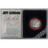 Image 2 : 1 OZ SILVER ROUND - NASCAR JEFF GORDON LIMITED EDITION COLLECTORS MEDALLION