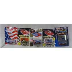 Lot of 5 1:24 Cars: REVELL #3  D EARNHARDT ATLANTA 1996 & 3 R Petty & 1 K Petty