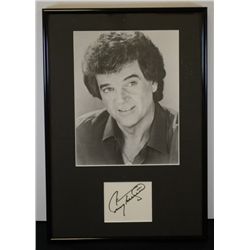 CONWAY TWITTY Autograph / Signed index card Framed along with 8 x 10 Photo
