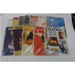 1964 PLAYBOY COLLECTION ( ALL 12 ISSUES) MARILYN MONROE JAN. ISSUE, DONNA MICHEL
