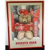 Image 1 : OHIO STATE FRAMED BUCKEYE BEAR PICTURE 19 x 25