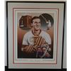 Image 1 : TED LINDSAY AUTOGRAPHED HOCKEY PRINT, FRAMED / MATTED #212 / 1000