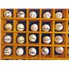 Image 2 : Collection of 72  Autographed Signed Golf Balls w/Wood Display Case, NO COA's
