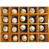 Image 3 : Collection of 72  Autographed Signed Golf Balls w/Wood Display Case, NO COA's
