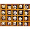 Image 4 : Collection of 72  Autographed Signed Golf Balls w/Wood Display Case, NO COA's